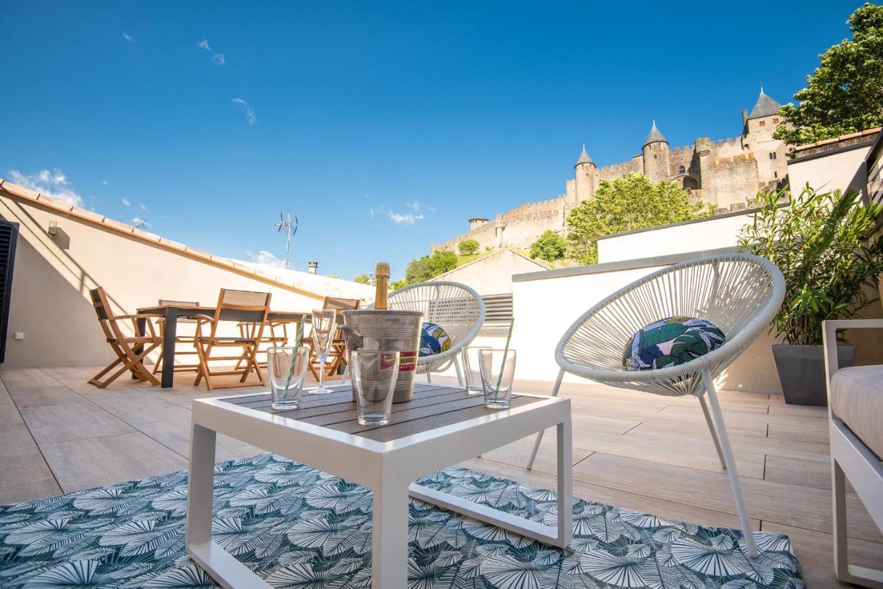 La Terrasse De La Tour Pinte. Apartamento Carcassonne Exterior foto